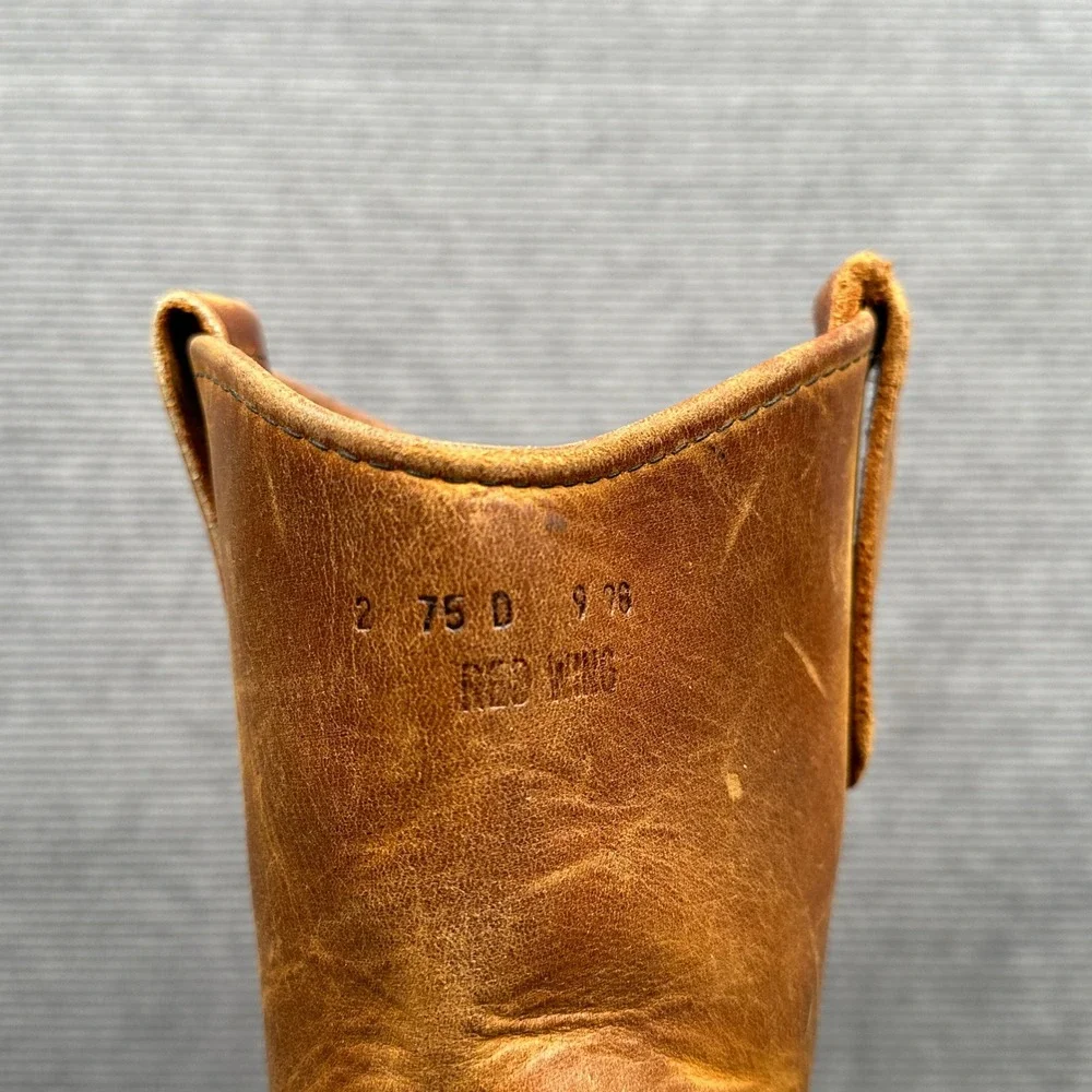 Red Wing SuperSole Pecos Work Boots Mens 7.5 D Brown Leather Made in USA 1105